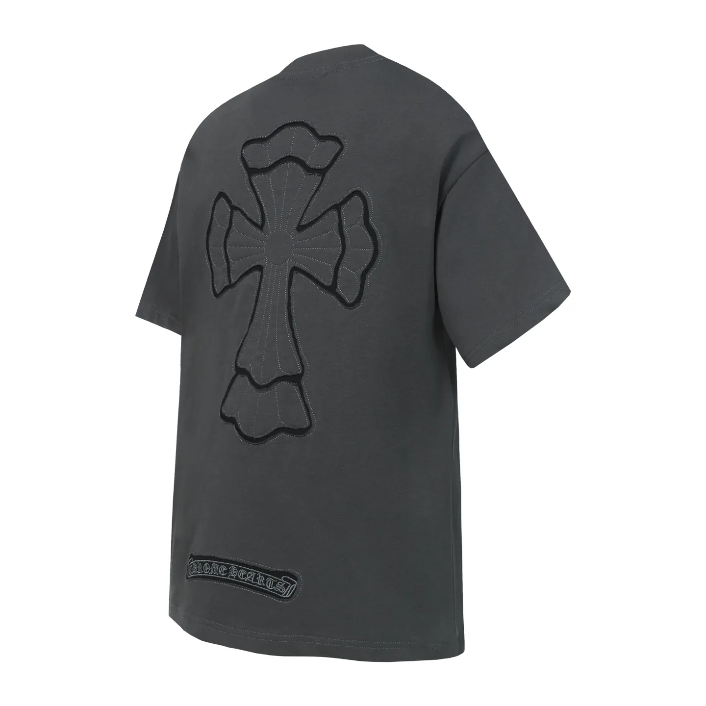 P160 Chrome Hearts CH Chrome Hearts Heavy Industry patch embroidered cross ✝️Short-sleeved T-shirt Use imported Tajima machine embroidery Correctly configured Black 2025 Chrome Hearts nylon bag authentic packaging 260 grams of custom-dyed double-yarn cotton Large version Loose and stylish Differentiated from low version slim and long version The upper body pulls the hips 100% commitment: top quality Do not make fast food The highest version on the market Top quality - different from those ordinary versions on the market If you care about quality, you should also respect the price. Absolutely 0 after-sales service and 0 return rate so far. It’s hard not to love the style - 260g custom-dyed double yarn fabric - Correct high-density main mark, washed tag, hand-sewn